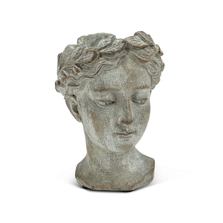 Abbott Collections 6.5 in. Extra Woman Head Planter, Grey - Small AB-27-GODDESS-535-XS